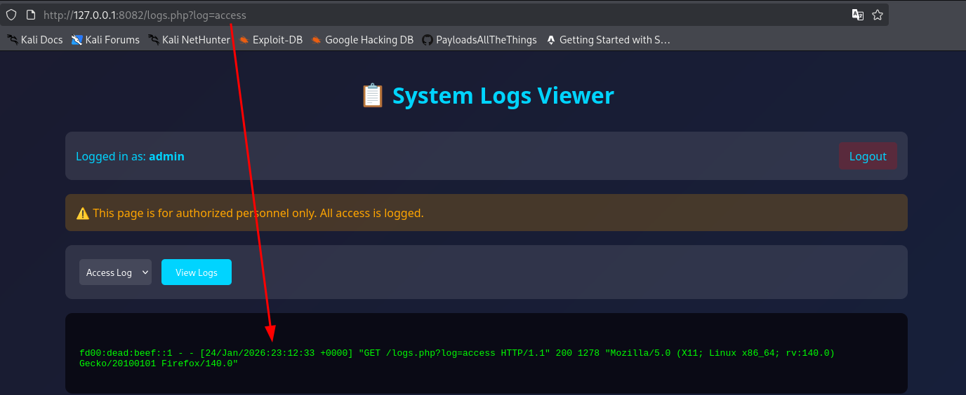 System Logs Viewer